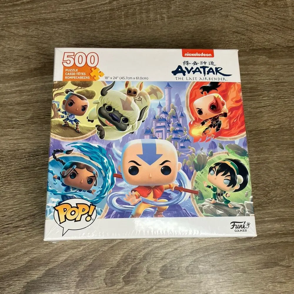 Funko Puzzle Avatar The Last Airbender Aang Zuko Toph Katara Sokka 500 Pieces